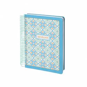 Agenda espiral liderpapel peri ssa a4 2025 día página color azul papel 80 gr - 