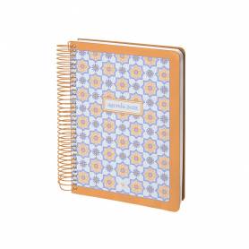 Agenda espiral liderpapel peri ssa a4 2025 día página color naranja papel 80 gr - 