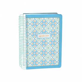 Agenda espiral liderpapel peri ssa a5 2025 día página color azul papel 80 gr - 