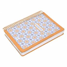 Agenda espiral liderpapel peri ssa a5 2025 día página color naranja papel 80 gr - 