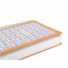 Agenda espiral liderpapel peri ssa a5 2025 día página color naranja papel 80 gr - 