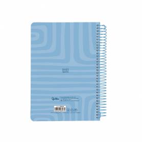 Agenda espiral liderpapel syro s a5 2025 día página color azul papel 60 gr - 