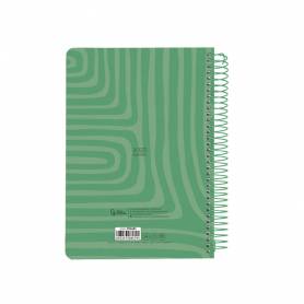 Agenda espiral liderpapel syro s a5 2025 día página color verde papel 60 gr - 