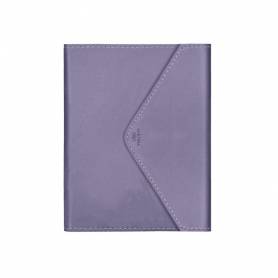 Agenda encuadernada liderpapel psara a5 2025 día página color violeta papel 70 gr - 