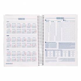 Agenda encuadernada liderpapel tinos a4 2025 semana vista personalizable papel 70 gr - 