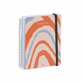 Agenda encuadernada liderpapel tinos a4 2025 semana vista personalizable papel 70 gr - 