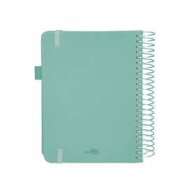 Agenda encuadernada liderpapel neon a5 2025 día página color verde papel 70 gr - 