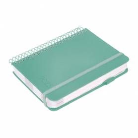 Agenda encuadernada liderpapel neon a5 2025 día página color verde papel 70 gr - 