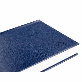 Agenda encuadernada liderpapel corfu a5 2025 día página azul papel 60 gr - 