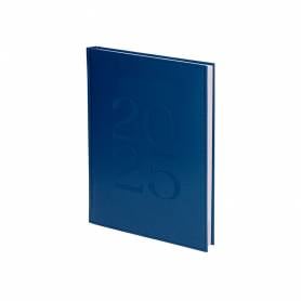 Agenda encuadernada liderpapel creta a5 2025 día página azul papel 70 gr - 