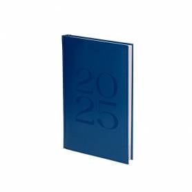 Agenda encuadernada liderpapel creta 80 x 150 2025 semana vista azul papel 70 gr - 