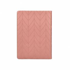 Agenda encuadernada liderpapel lipsi a5 2025 día página color rosa melocotón papel 70 gr - 