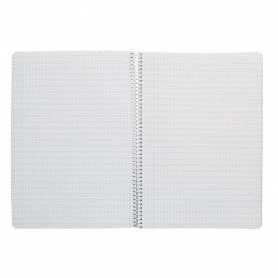 Cuaderno espiral liderpapel di n a4 pautaguia tapa dura 80h 90 gr cuadro pautado 2,5mm color lila - BF126