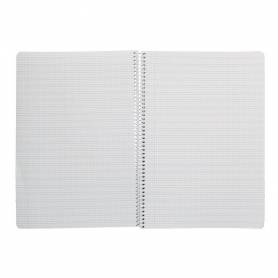 Cuaderno espiral liderpapel di n a4 pautaguia tapa dura 80h 90 gr cuadro pautado 3mm color lila - BF132