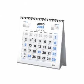 Calendario espiral triangular liderpapel de sobremesa serie clasico 2025 14x15 cm papel 128 gr - 