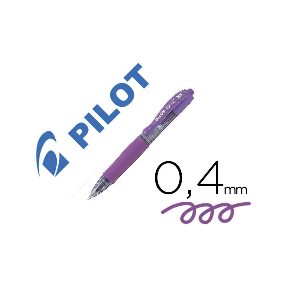 Boligrafo pilot g-2 pixie violeta tinta gel retractil sujecion de caucho - NG2PVI