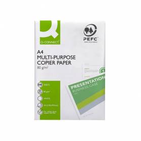 Papel fotocopiadora q-connect economy din a4 80 gramos paquete de 500 hojas - KF01087