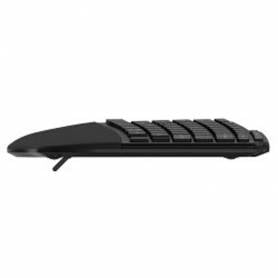 Teclado kensington pro fit ergo kb675 eq tkl ergonomico inalambrico color negro - K75491ES