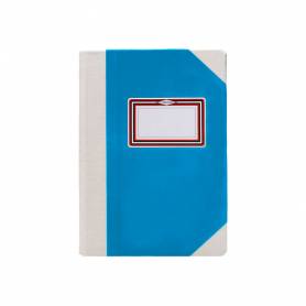 Libro cartone cosido fernandes flecha din a4+ rayado horizontal 50 hojas 100 gr azul - 102821199