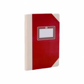 Libro cartone cosido fernandes flecha din a4+ rayado horizontal 50 hojas 100 gr rojo - 102821499