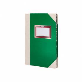 Libro cartone cosido fernandes flecha din a5+ liso 50 hojas 100 gr verde - 102454899