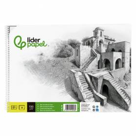 Bloc dibujo liderpapel lineal historico 230x325mm 20 hojas 130g m2 con recuadro perforado - DL18