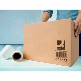 Caja para embalar q-connect americana ultrarresistente carton reciclado canal doble 7mm color kraft 450x375x280 mm - KF14284