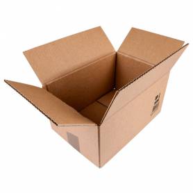 Caja para embalar q-connect americana ultrarresistente carton reciclado canal doble 7mm color kraft 700x440x330 mm - KF14287