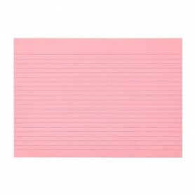 Tarjeta liderpapel para estudiar rayada cartulina de colores 170 gr m2 125x200mm paquete de 200 unidades - TC03