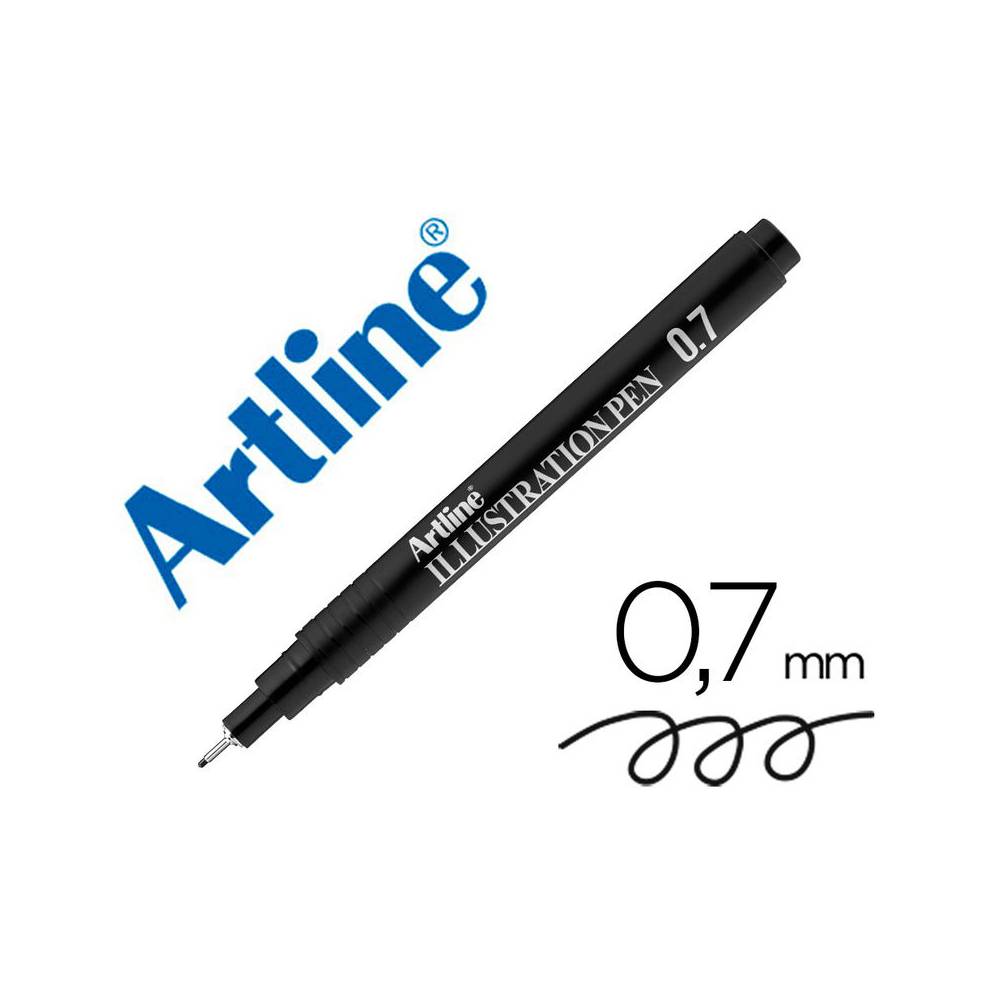 Rotulador artline calibrado micrometrico negro illustration pen ek-287iln punta poliacetal 0,7mm - EK-287ILN