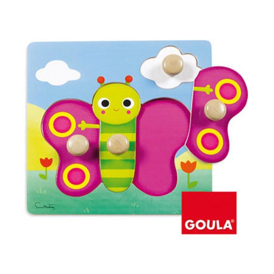 Juego goula didactico puzzle mariposa