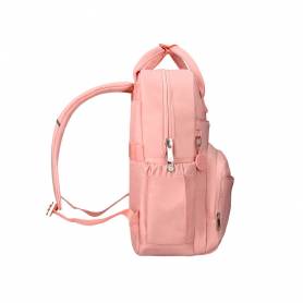 Mochila antartik diseño casual con asa multibolsillo color rosa 410x120x290 mm - TK81