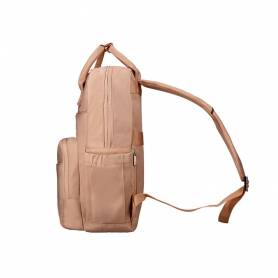 Mochila antartik diseño casual con asa multibolsillo color beige 410x120x290 mm - TK83