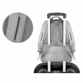 Mochila antartik multibolsillo 19l compartimento para portatil y tablet color gris 450 x 160 x 300 mm - IK03