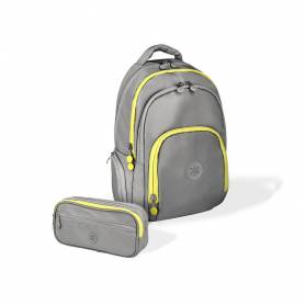 Mochila antartik multibolsillo 19l compartimento para portatil y tablet color gris 450 x 160 x 300 mm - IK03