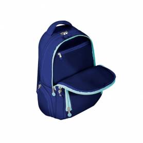 Mochila antartik multibolsillo 19l compartimento para portatil y tablet color azul marino 450 x 160 x 300 mm - IK05