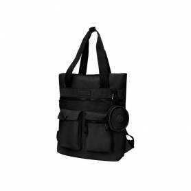 Cartera antartik bolso mochila casual color negro 400x120x390 mm - IK34