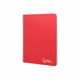 Cuaderno espiral liderpapel din a5 witty tapa dura 80h 90gr rayado montessori 3,5 mm colores surtidos - BC56