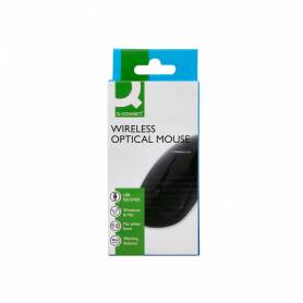 Raton q-connect optico inalambrico silencioso dpi 800 1200 1600 pilas aaa negro - KF15114