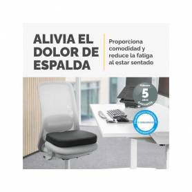 Cojin de asiento fellowes breyta acolchado color negro 60x430x430 mm - 100119850