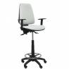 Taburete ergonómico con mecanismo asincro y regulable en altura y brazos regulables gris - T14ASB40B10RN