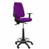 Taburete ergonómico con mecanismo asincro y regulable en altura y brazos regulables morado - T14ASB760B10RN