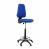 Taburete ergonómico con mecanismo de contacto permanente y regulable en altura azul - T14CPB229RN