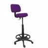 Taburete ergonómico regulable en altura y aro reposapiés morado - T01CLB760RN