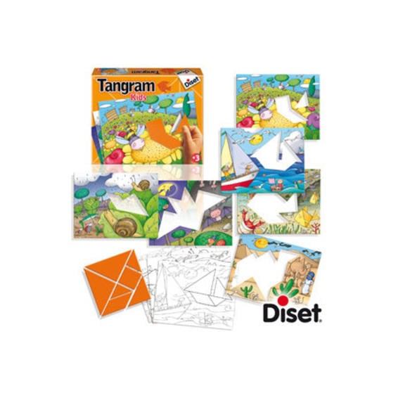 Juego diset didactico tangram kids