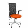 Silla de oficina ergonómica con mecanismo basculante, brazos retráctiles y regulable en altura naranja - 4031BALI305