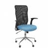 Silla de oficina ergonómica con mecanismo basculante, brazos retráctiles y regulable en altura azul cielo - 4031BALI13