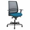 Silla de oficina ergonómica malla negra asiento verde brazos regulables y ajustable en altura - 397SM840B429B10B68R65