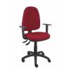 Silla de oficina ergonómica con mecanismo asincro regulable en altura y con brazos regulables granate - 04ASB933B10CRN