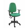 Silla de oficina ergonómica con mecanismo asincro regulable en altura y con brazos regulables verde - 04ASB456B10CRN